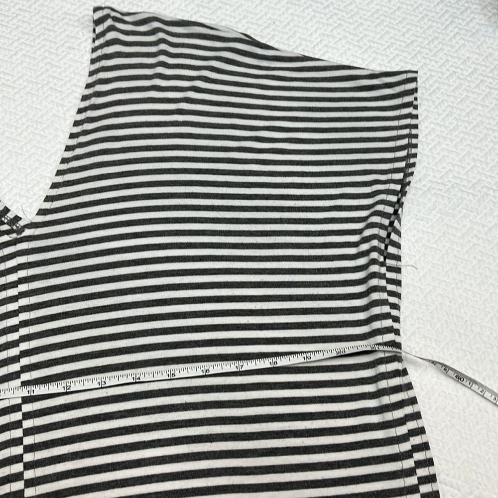 PRESS Striped Midi Dress V-Neck Jersey Size XS - Picture 9 of 11